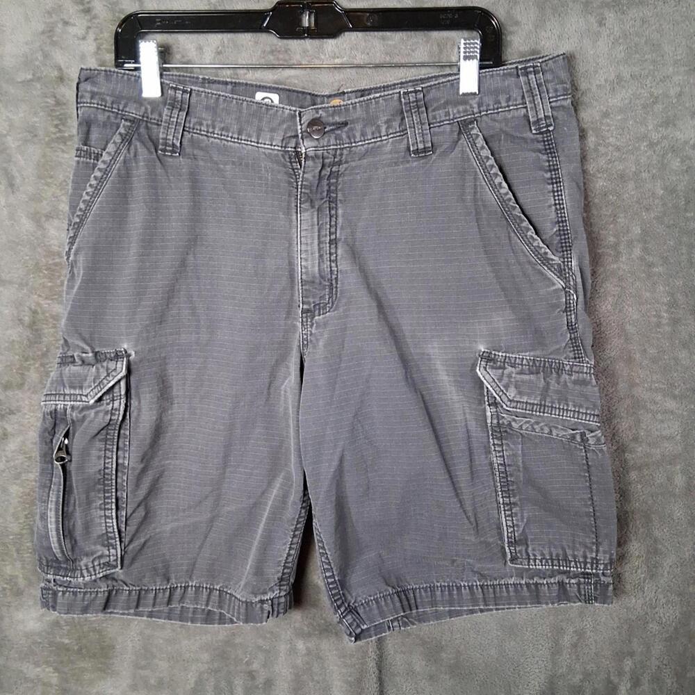 Carhartt‎ Ripstop Cargo Shorts Mens Size 36 Inseam 10.5 Charcoal Gray